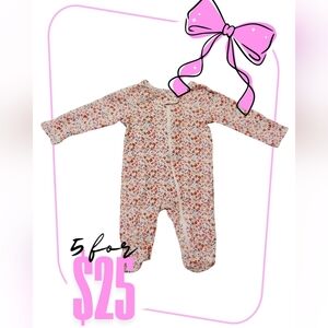 Carter's Multicolor Floral Footie